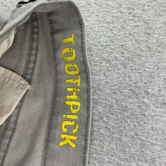 J. Crew Jeans Womens Size 27 Toothpick Stretch Gray Distressed - Picture 11 of 16